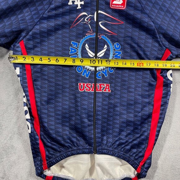 Cycling thermo jacket large squadra USAFA FALCON‎ CYCLING full zip back pockets - Picture 3 of 10
